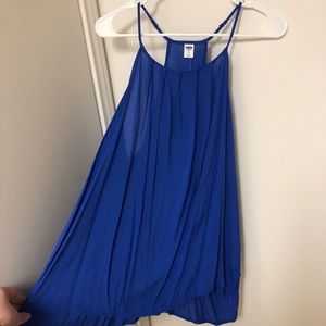 Blue high neck swing tank